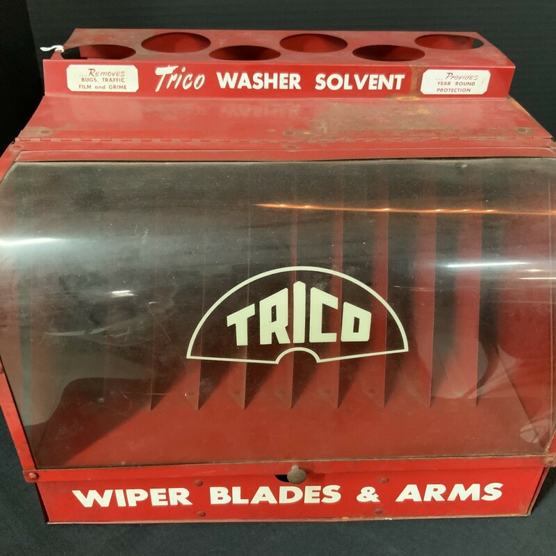 Trica Wiper Arms and blades Display. 14inw x 11inh x13ind.