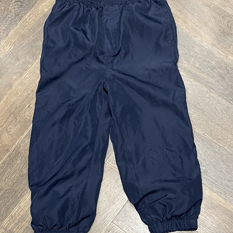 George Lined  Windbreaker Pants, Navy, Size: 3Y