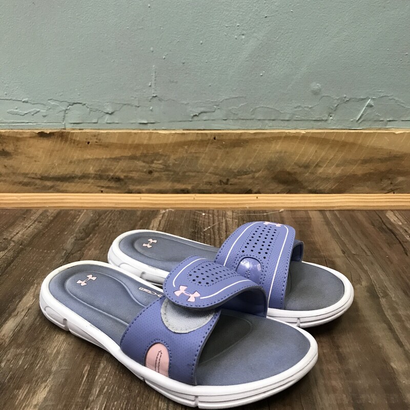 UnderArmour Slides, Lavender, Size: Shoes 4