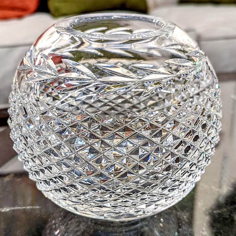Waterford Round Glandore Vase
 Clear, Size: 6x6H