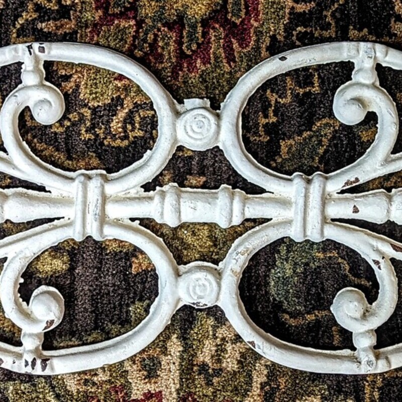 Distressed Wrought Iron Scroll Wall Decor
Cream Brown Size: 32.5 x 8H