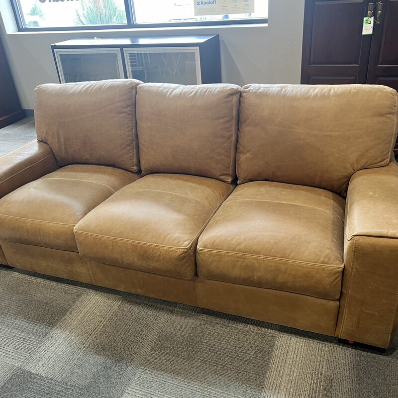 Porter Tan Leather Sofa