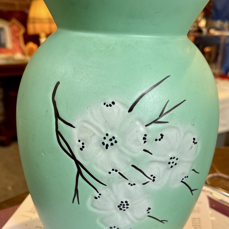 McCoy Dogwood Vase, Aqua, Size: None