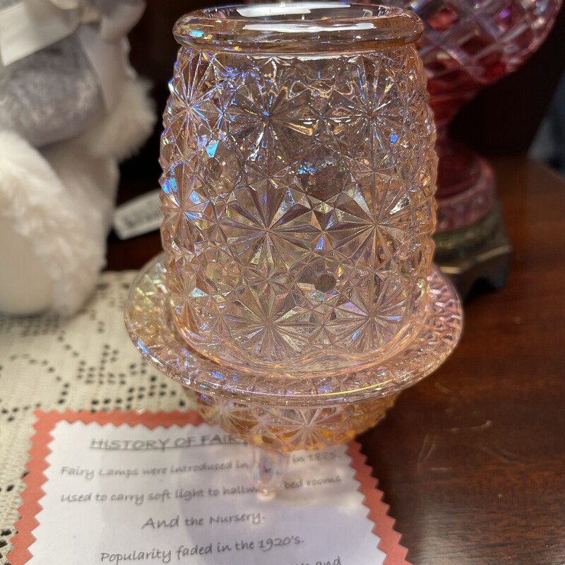 Fairy Lamp Rose Glass