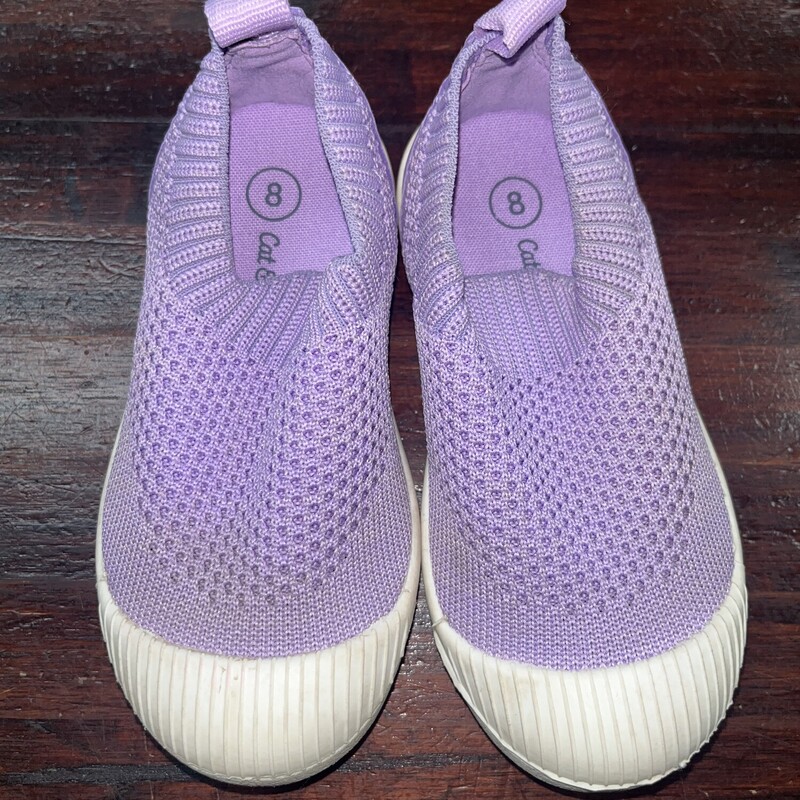 8 Purple Mesh Sneakers, Purple, Size: Shoes 8