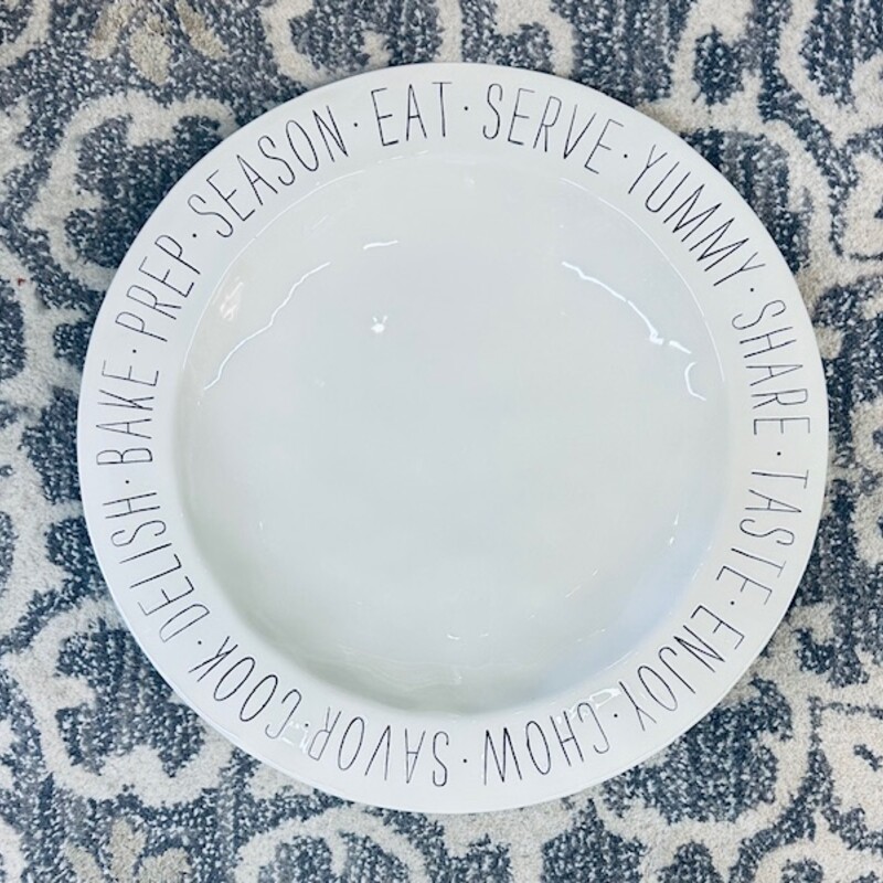 Serving Platter With Words
White
Size: 16 x1.75 H