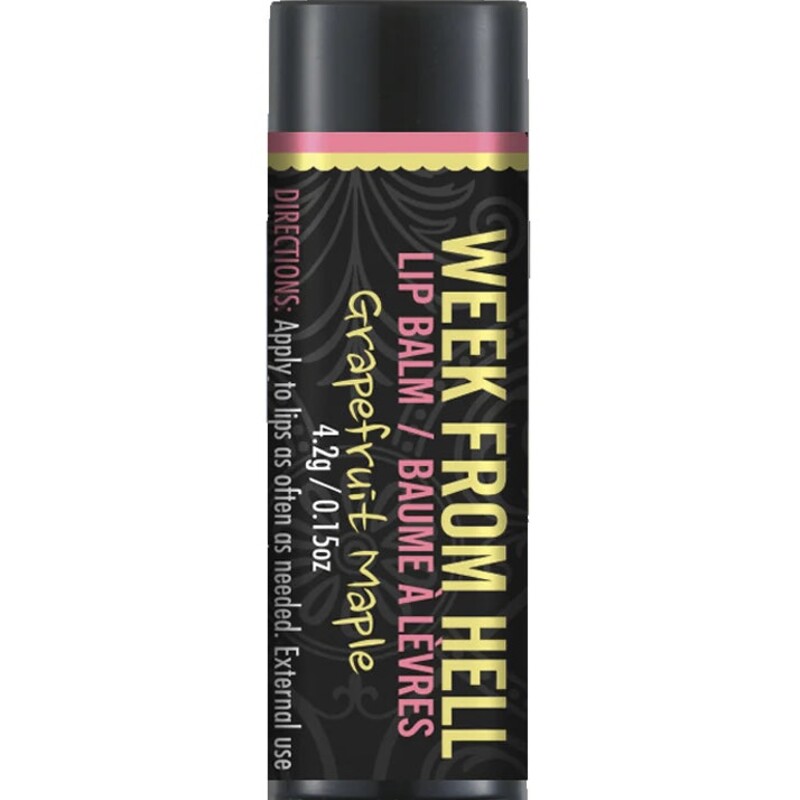 Back By Popular Demand!! Week From Hell Grapfruit & Maple Flavor Lip Balm, Pink, Size: 4.2 G