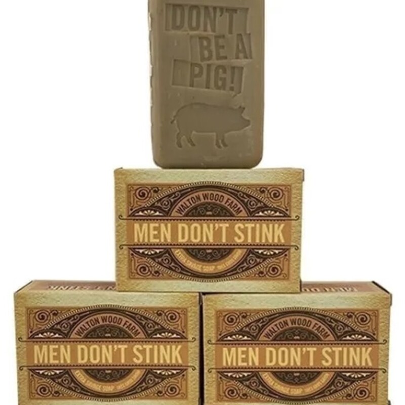 Ridiculously GINORMOUS Men Dont Stink Bar Of Soap,  Sandalwood & Citrus Scent Size: 10.5 Oz