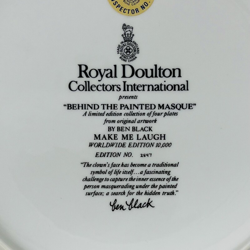 Royal Doulton Decorative Plate<br />
Make Me Laugh<br />
Multi<br />
Size: 9 In