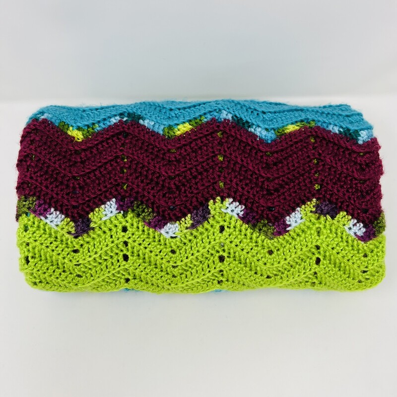 Hand Crocheted Throw
Multi Zig Zag Pattern
