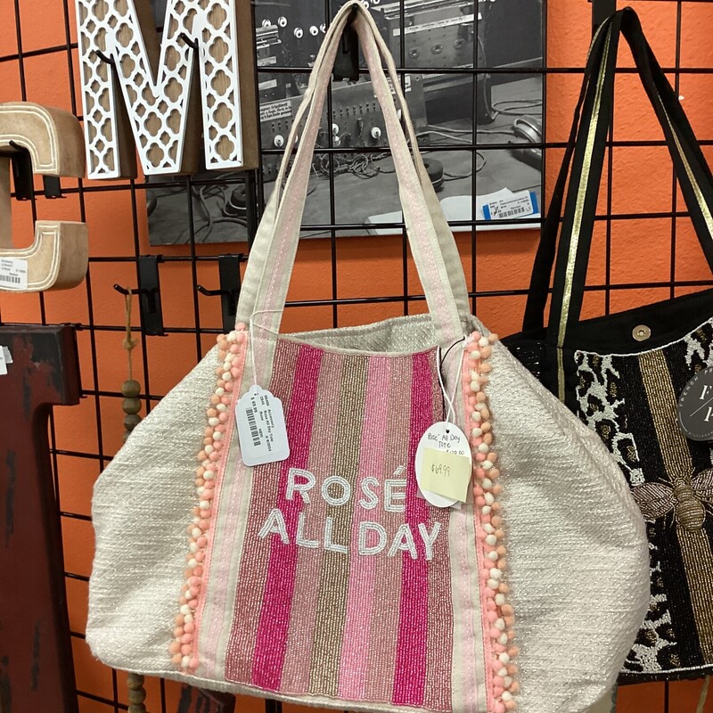 Rose All Day Tote, Rose, NEW