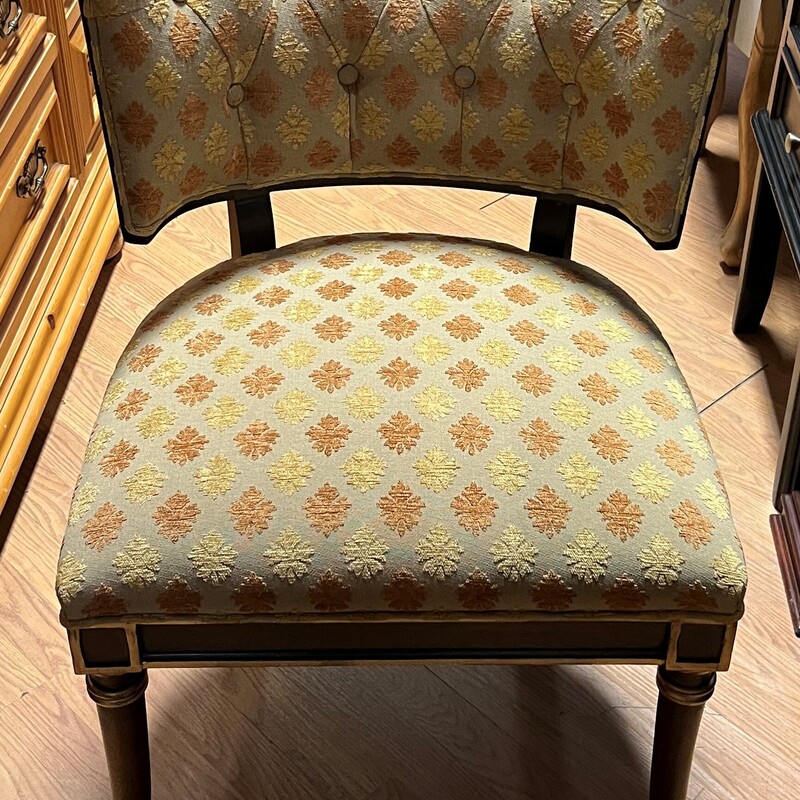 Hickory Chair Gabrielle, Orange/Yellow, Curved