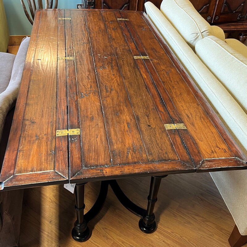 Henredon Acquisitions, Black/Brown, Folding
72in long x 30.5in tall, 36 wide, 18in wide (closed)