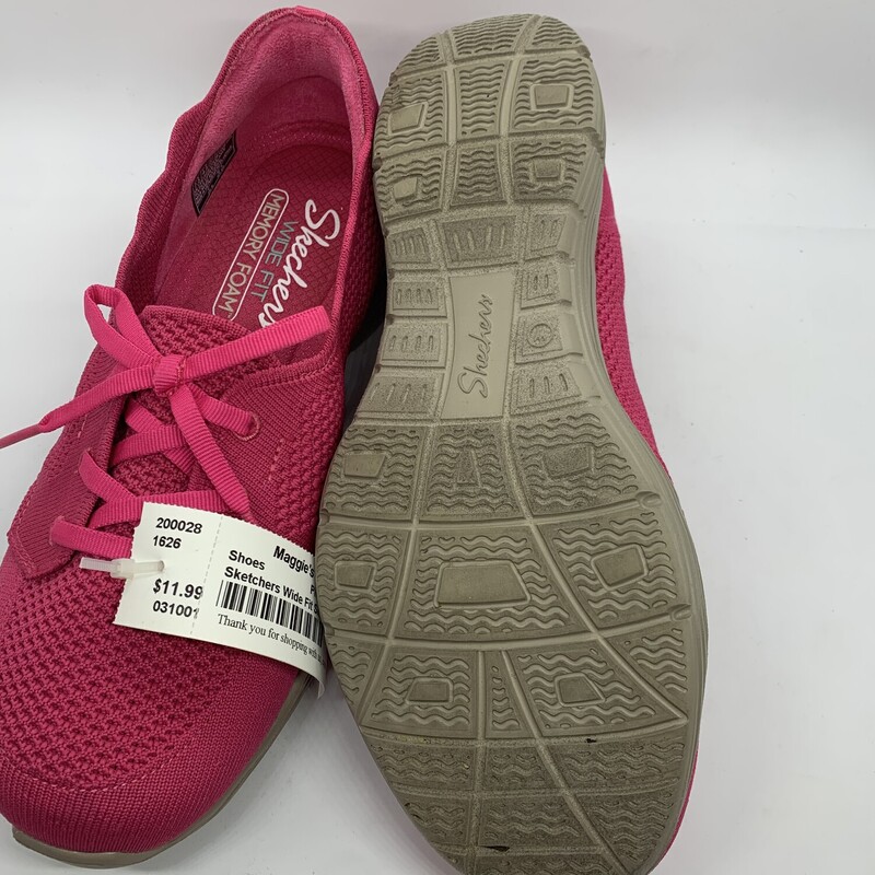 Sketchers Wide Fit Snkr, Pink, Size: 7.5<br />
All Sales Are Final<br />
No Returns<br />
Pick Up In Store Within 7 Days Of Purchase<br />
or<br />
Have It Shipped<br />
<br />
Thanks for Shopping With Us :-)