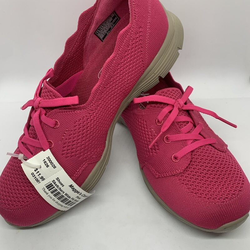 Sketchers Wide Fit Snkr, Pink, Size: 7.5<br />
All Sales Are Final<br />
No Returns<br />
Pick Up In Store Within 7 Days Of Purchase<br />
or<br />
Have It Shipped<br />
<br />
Thanks for Shopping With Us :-)