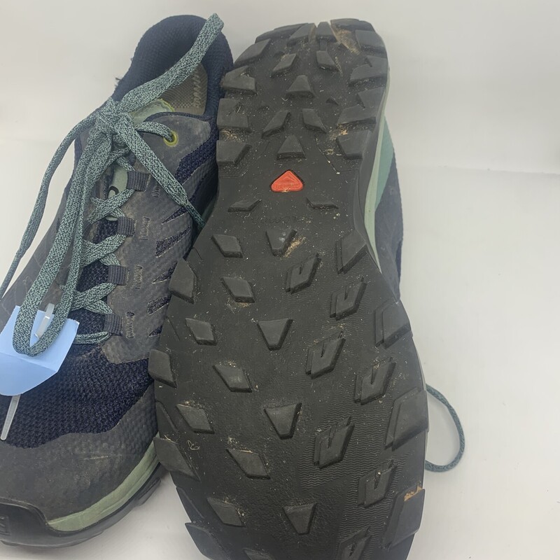 Salomon Trail Running Sho, Blue Gre, Size: 8.5All Sales Are Final<br />
No Returns<br />
Pick Up In Store Within 7 Days Of Purchase<br />
or<br />
Have It Shipped<br />
<br />
Thanks for Shopping With Us :-)