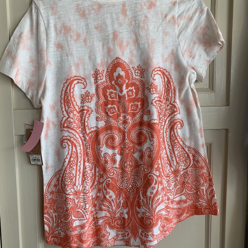 New With Original Tags:  Sonoma Top, Wht/Orng,<br />
Size: M<br />
All sales are final.<br />
Pick up from store within 7 days of purchase or have it shipped.