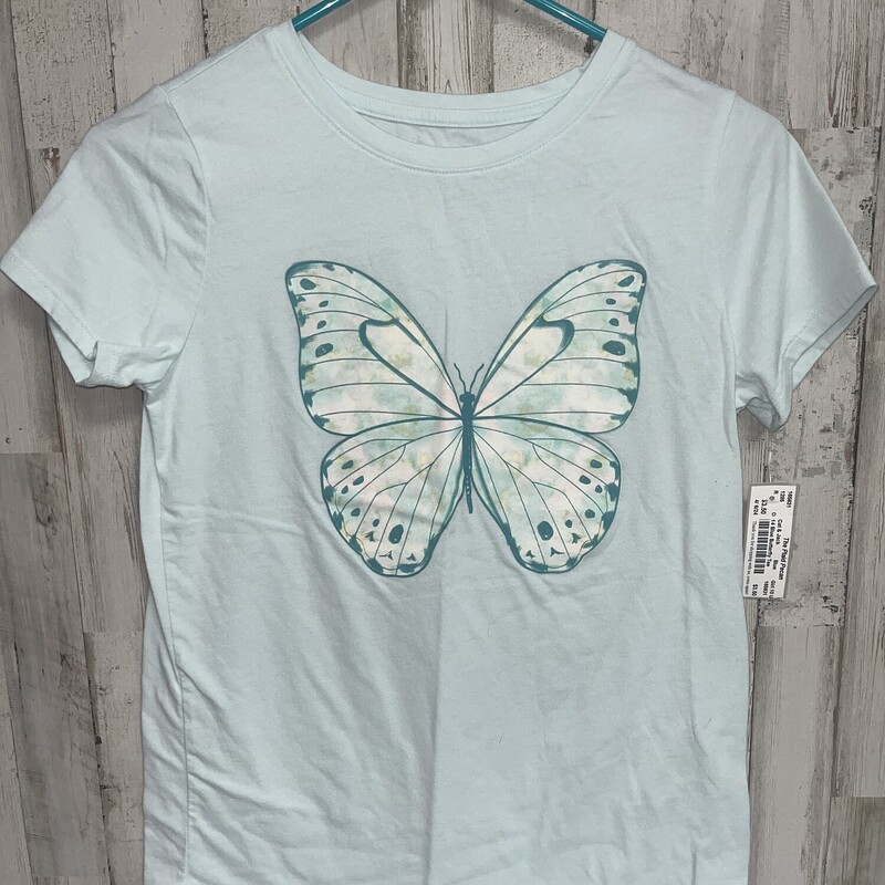 14 Blue Butterfly Tee, Blue, Size: Girl 10 Up