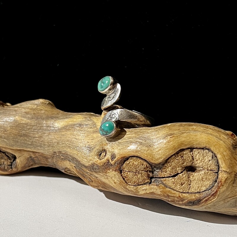 2 turquoise stone ring