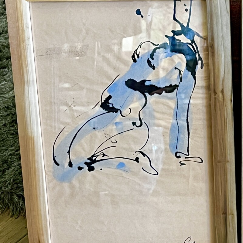 Watercolor Nude by Jetta Lane, Sitting,
Size: 15x21