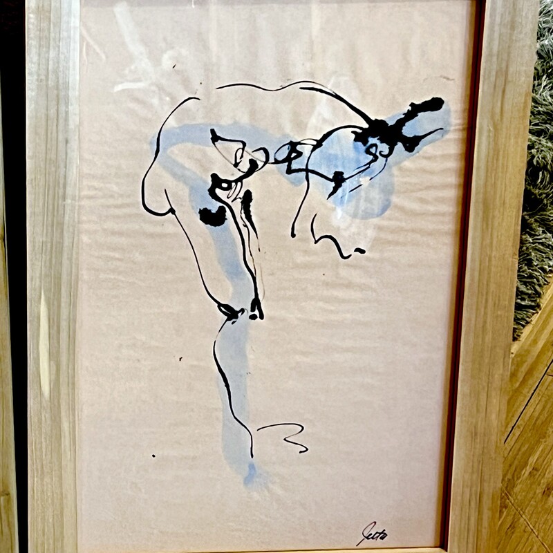 Watercolor Nude by Jetta Lane, Bending,
Size: 15x21