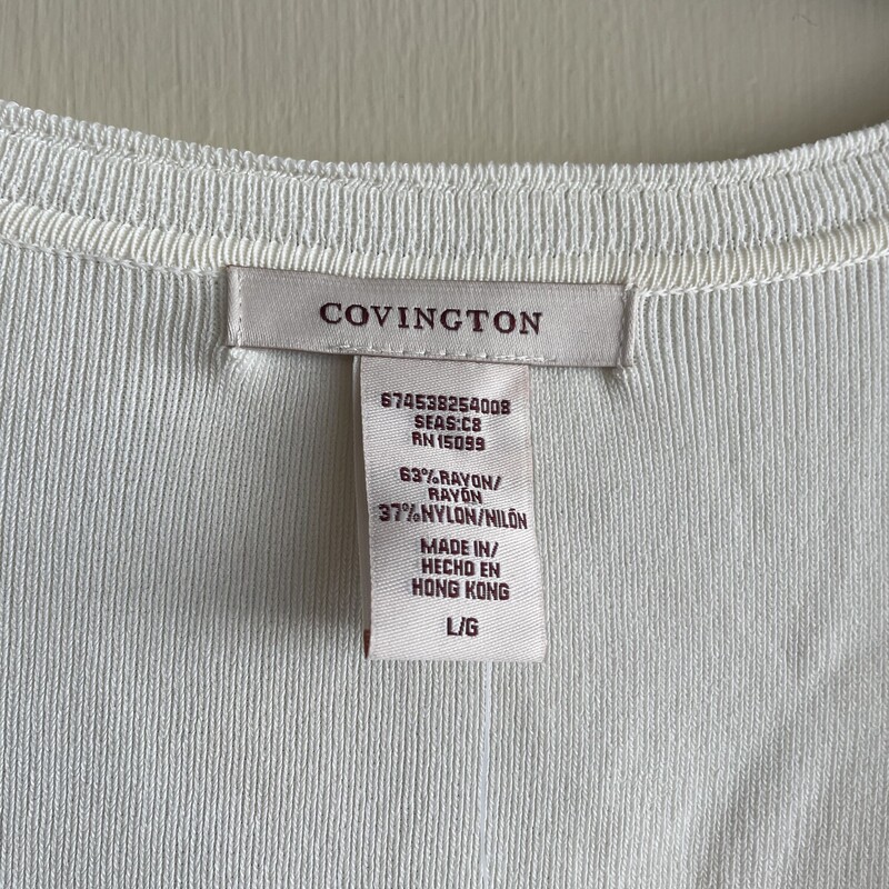 Nwt Covington Square Neck, Cream, Size: Large<br />
New with tags<br />
all sales final<br />
shipping available<br />
free in store pick up within 7 days of purchase