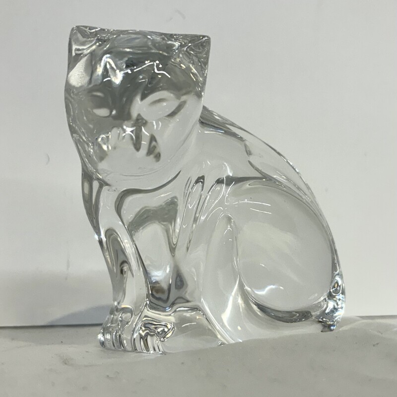 Glass Cat Figurine
Clear,
Size: 4 x 3 x 4H