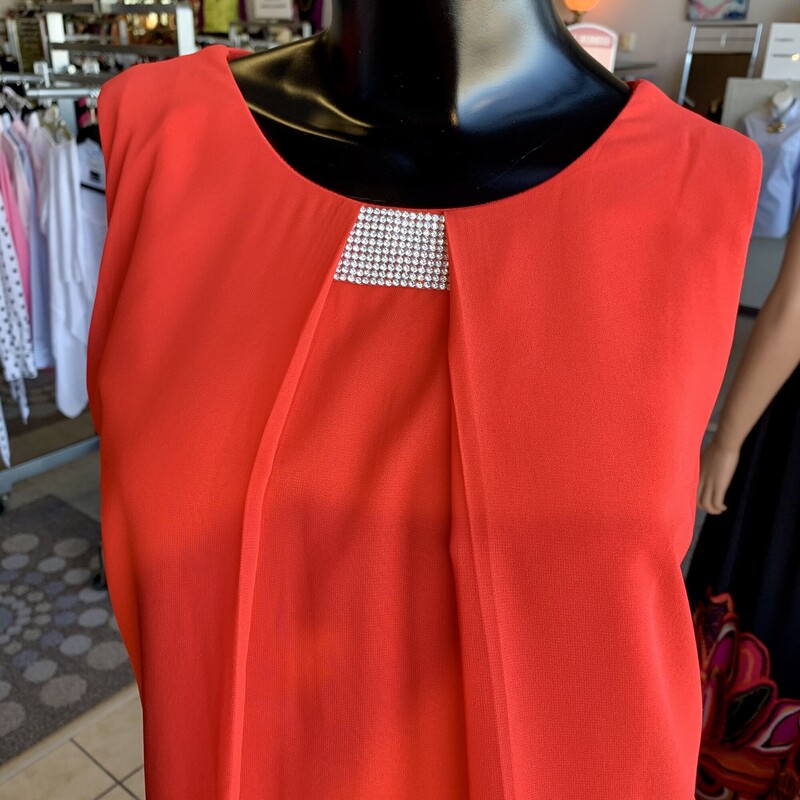 Red Coral Festive Dress,<br />
Colour: Red,<br />
Size: Medium