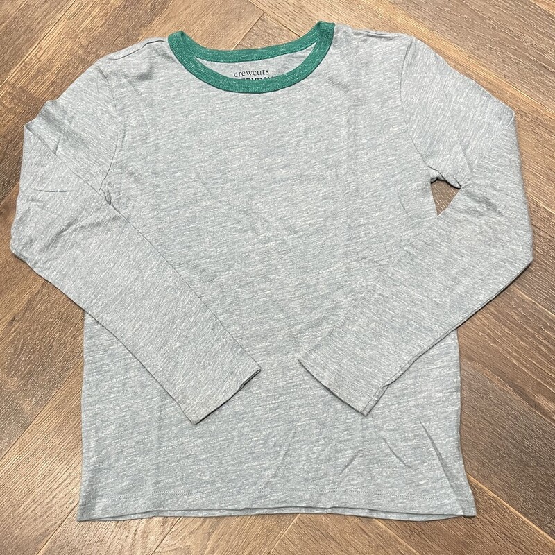 Crewcuts Everyday LS Tee, Green, Size: 8Y