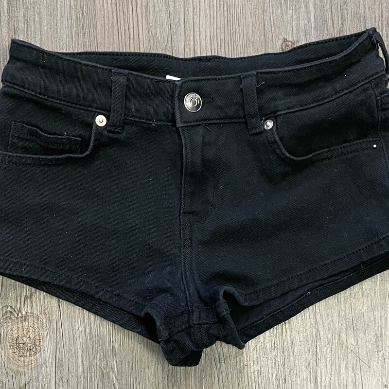 Divided Denim Shorts, Black, Size: 12Y