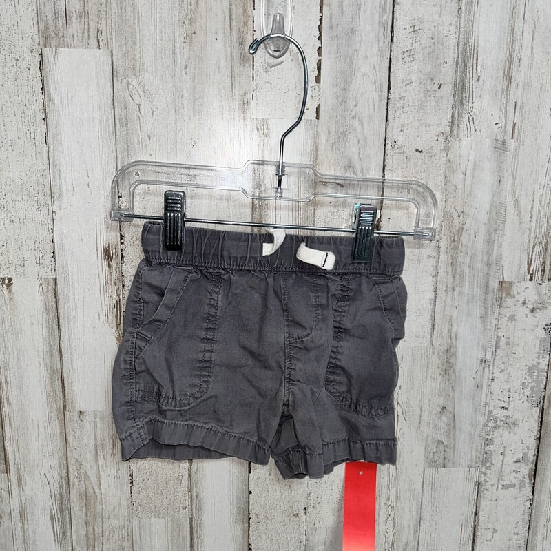 9M Grey Drawstring Shorts, Grey, Size: Boy 0-9m