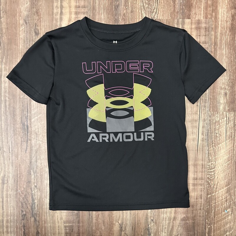 Under Armour Logo Tee, Black, Size: Youth S