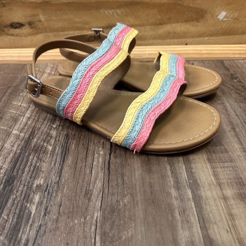 Cat&Jack Flat Rainbow, Tan, Size: Shoes 1
