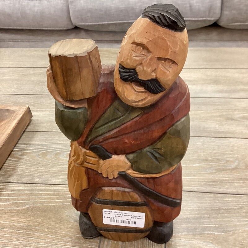 Hand Carved Man Statue