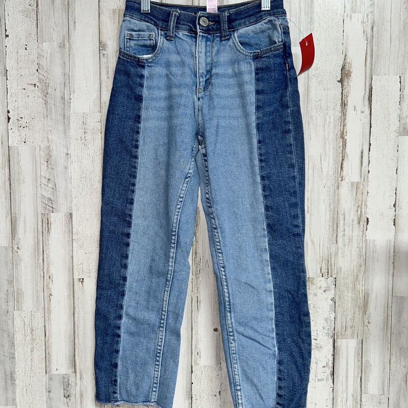10 Denim Colorblock Jeans, Blue, Size: Girl 10 Up