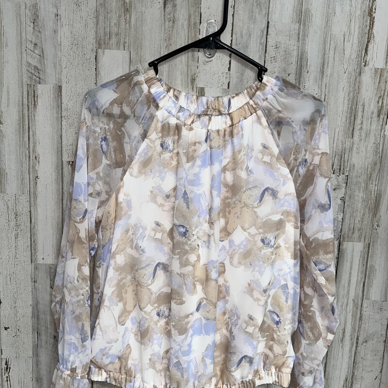 XS Sheer Floral Blouse