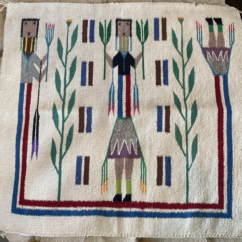 Vintage Navajo Yei Rug
