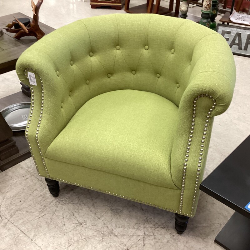 Lime Barrel Chair