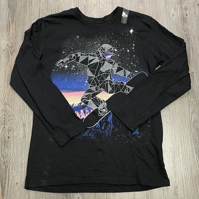 Childrens Place  LS Tee, Black, Size: 10-12Y
NEW!