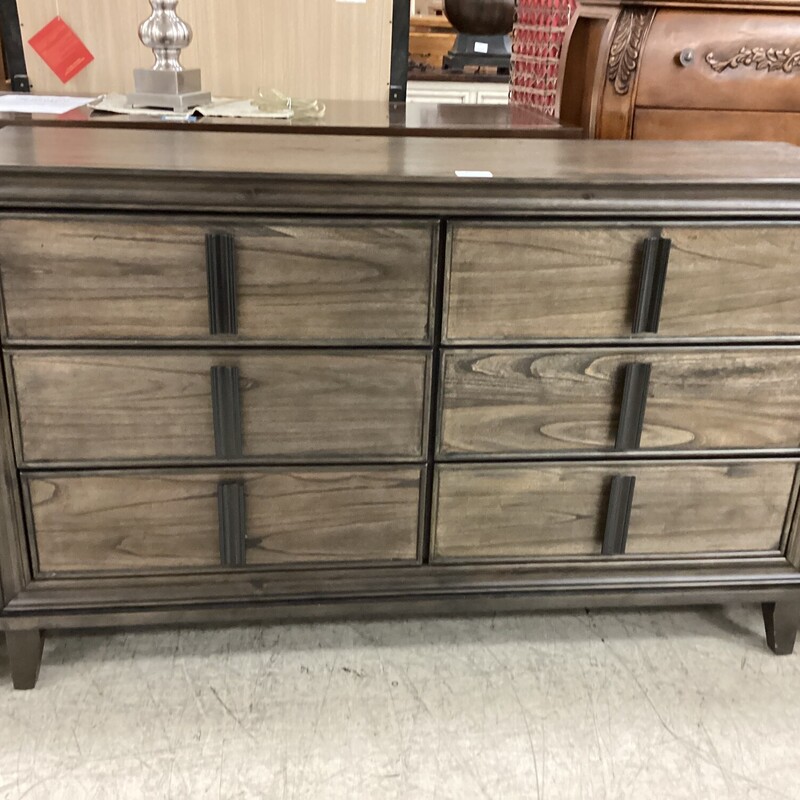 Dresser-6 Drawer, Dk Wood, RC Willey
61 in Wide x 17 in deep x 38.5 in Tall