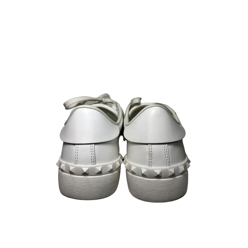 Valentino Open Sneaker, Silver, Size: 36.5