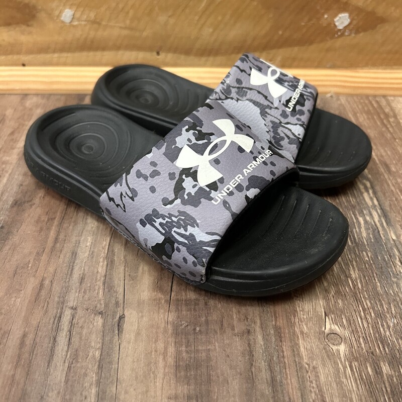 UnderArmour Slides, Gray, Size: Shoes 1
