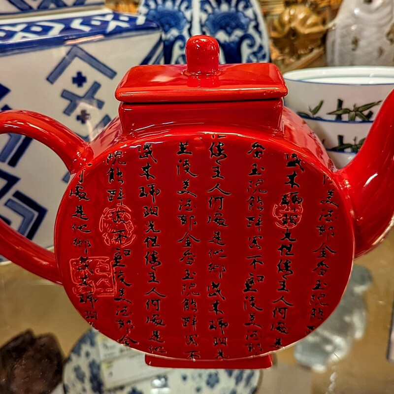 World Market Japanese Teapot
Red Black
Size: 10x7H