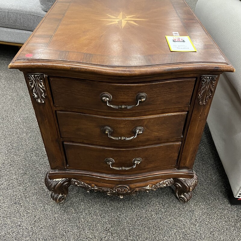 3Drawer End Table