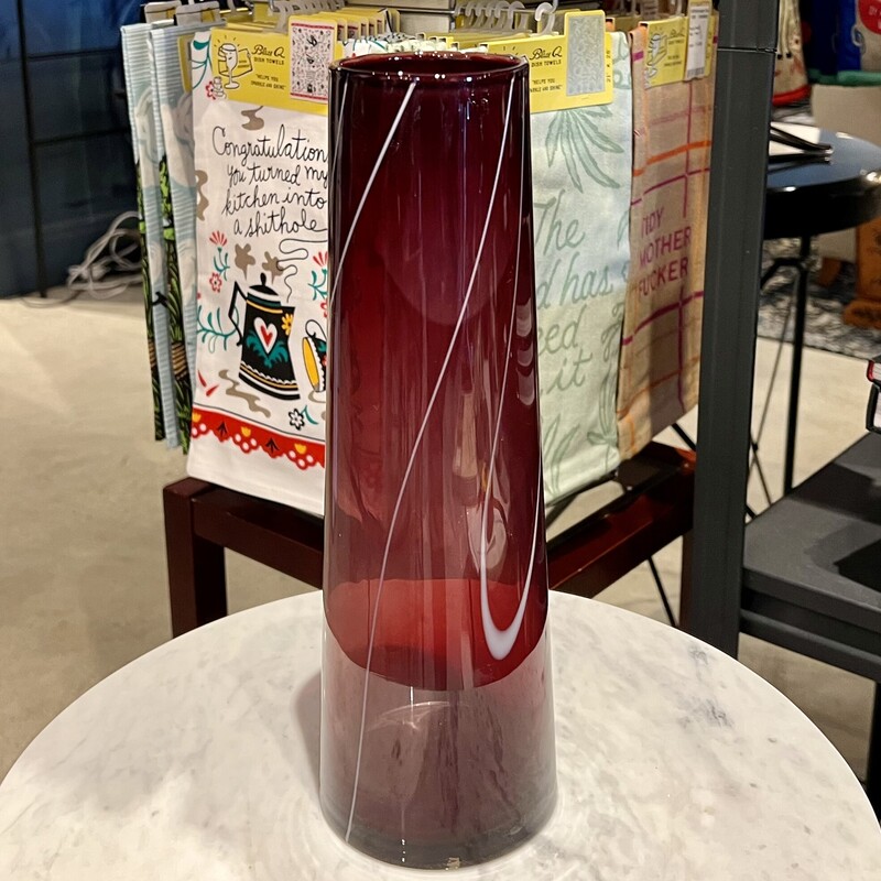 Vase, Red, Size: None