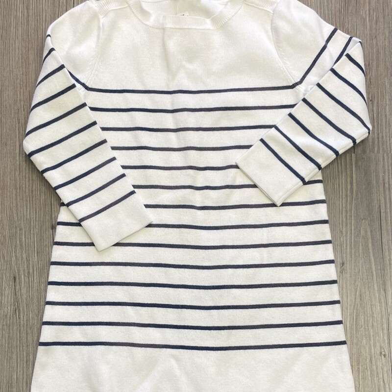 Jacadi Knit LS Dress, White, Size: 4Y