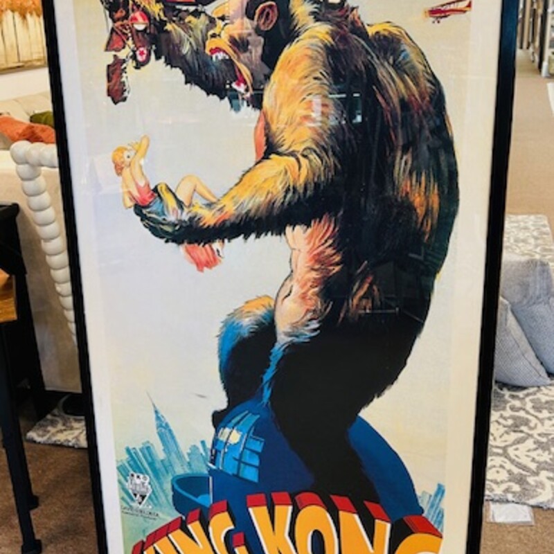 King Kong Framed Print
Brown Blue Orange Size: 30 x 55.5H