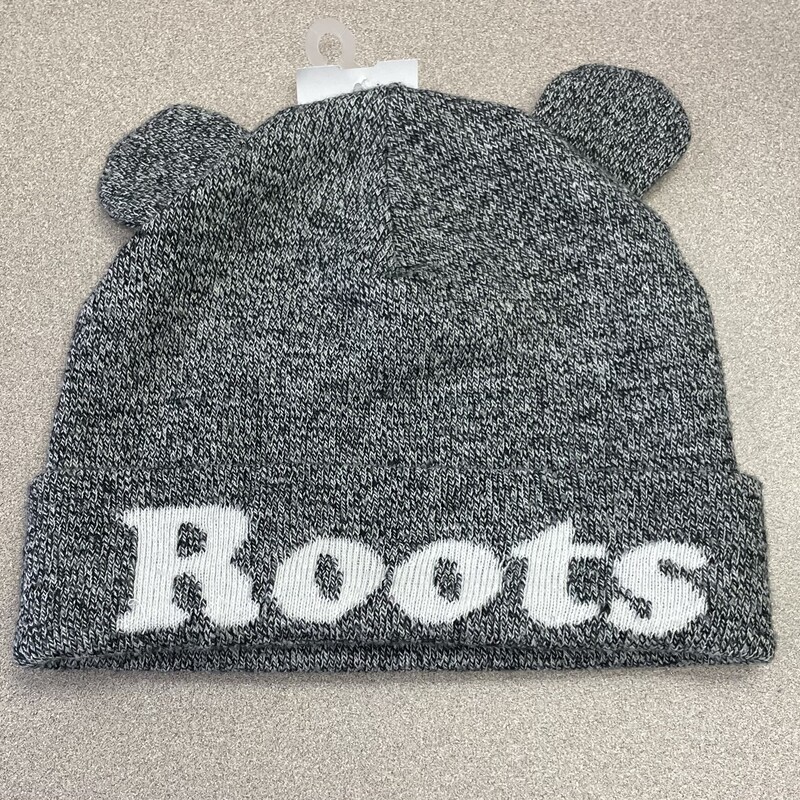 Roots Knit Beaniehat, Grey, Size: 3-5Y
