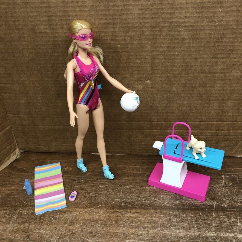 Barbie, Size: Doll, Item: Diver