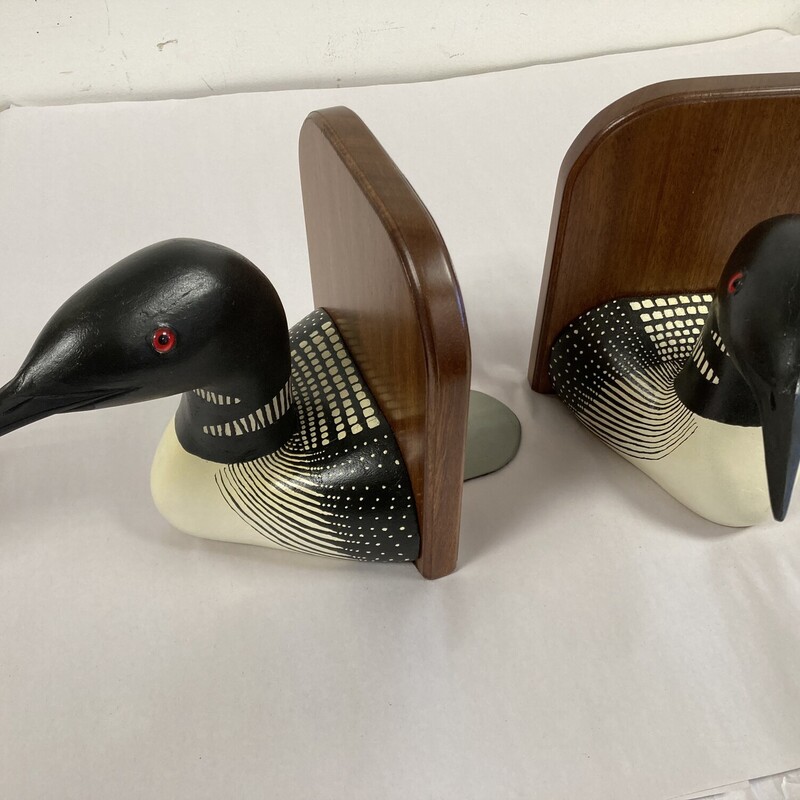 Hand Carved LoonBookends